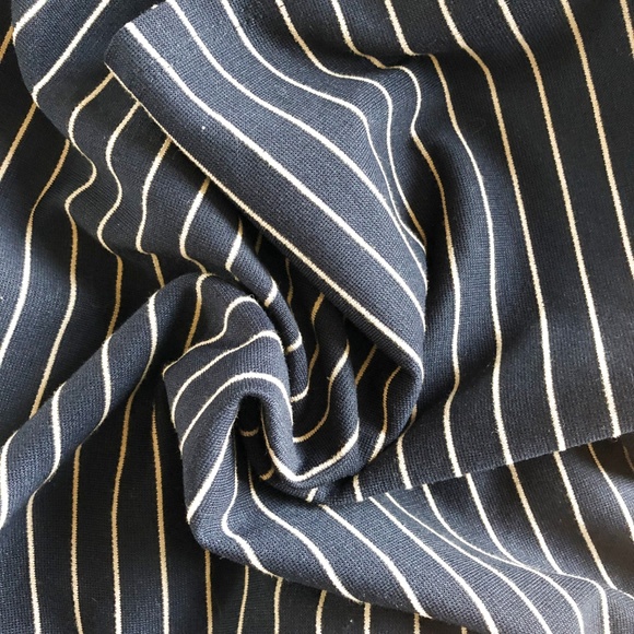 Zara Navy/Gold Striped Long Sleeve Shirt  8M - Picture 7 of 7